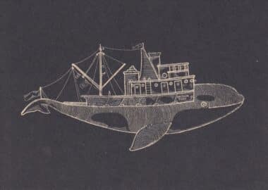Orca Postcard Design from Whaleboats: A Kyler Martz Postcard Set