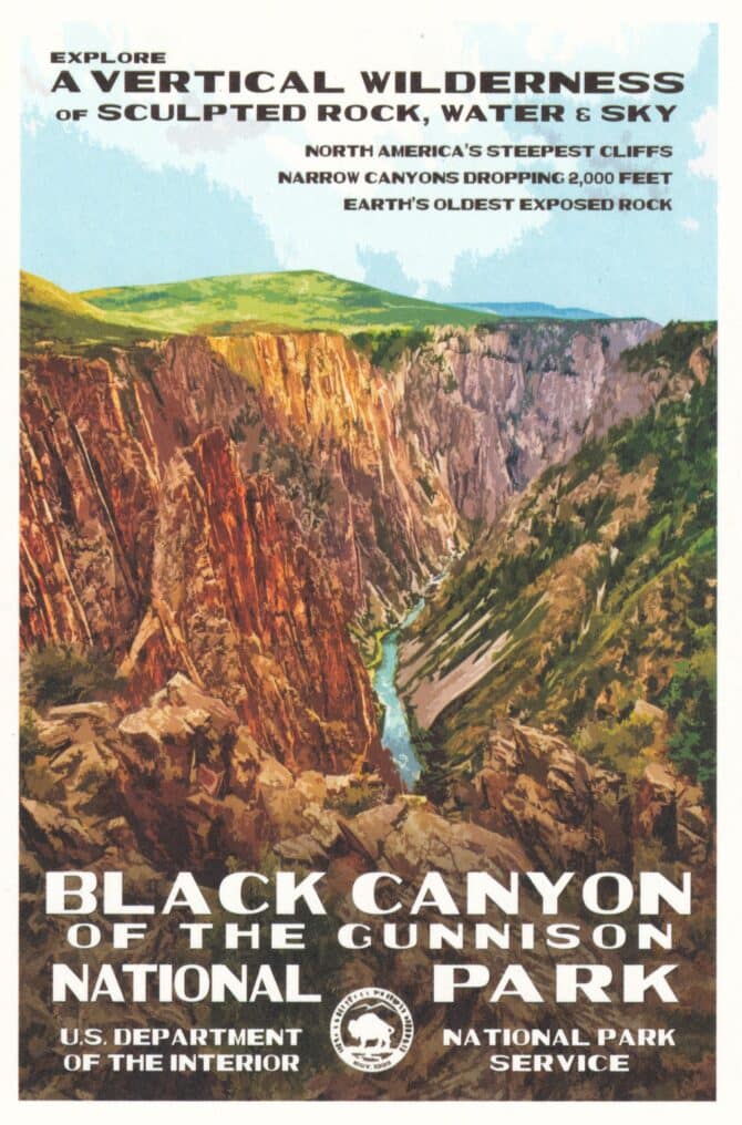 Black Canyon National Park Postcard