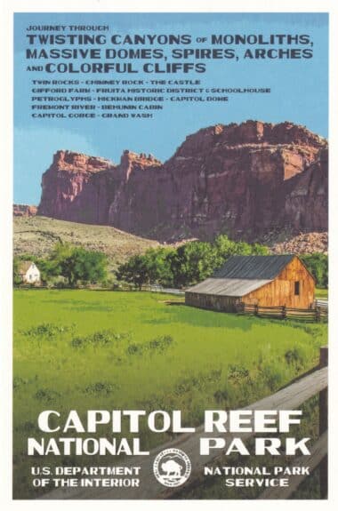 Capitol Reef National Park Postcard