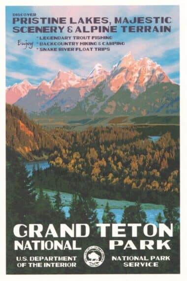 Grand Teton National Park Postcard