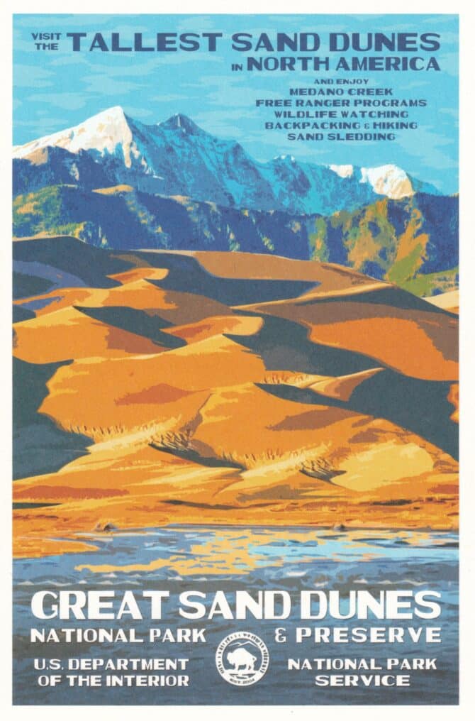 Great Sand Dunes National Park Postcard