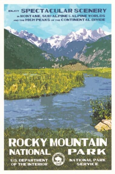 Rocky Mountain National Park Postcard