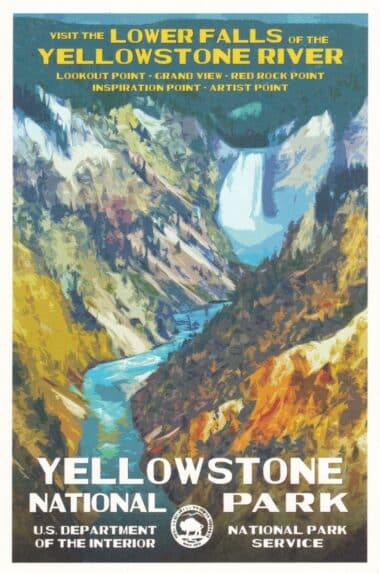 Yellowstone National Park Postcard