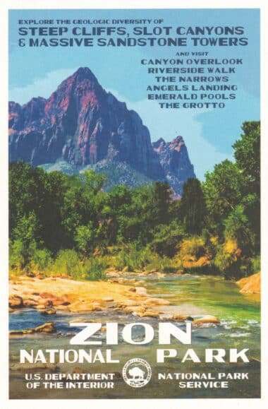 Zion National Park Postcard