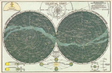 Celestial Chart Postcard