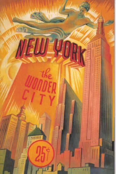 New York The Wonder City Vintage Postcard