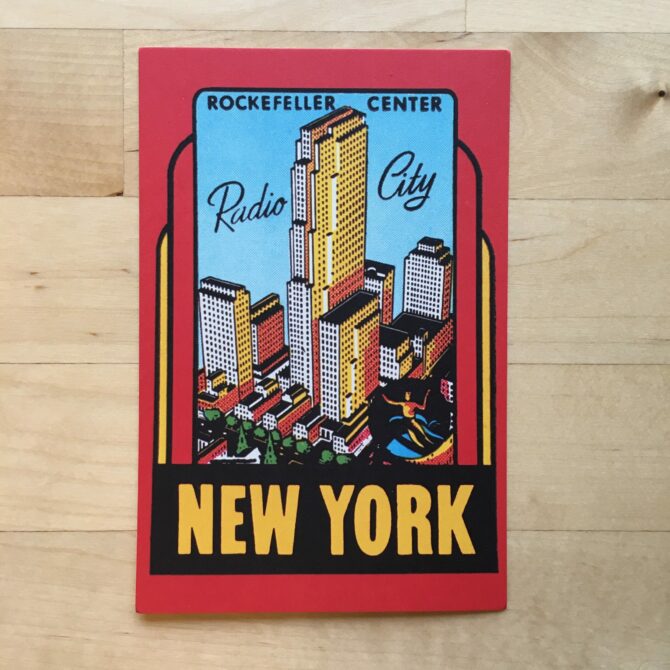 Rockefeller Center Postcard