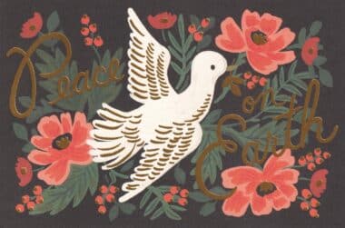 Peace on Earth Holiday Postcard