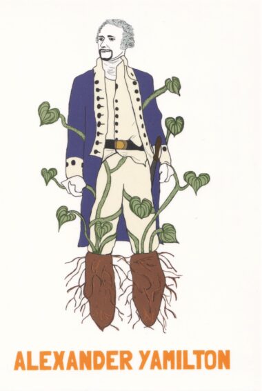 Alexander Hamilton Yam Vegetable Celebrity Postcard
