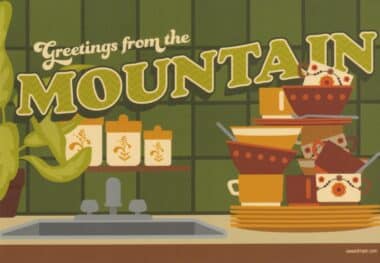 Greetings From the Mountain of Dishes in the Sink Postcard