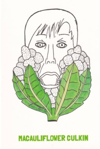 Macaulay Cauliflower Culkin Vegetable Celebrity Postcard