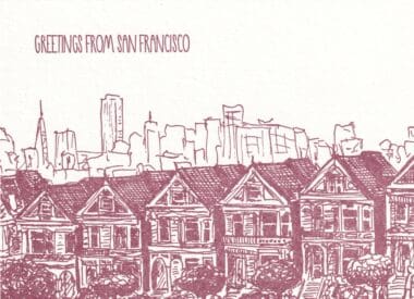 Greetings From San Francisco SF City Skyline Postcard
