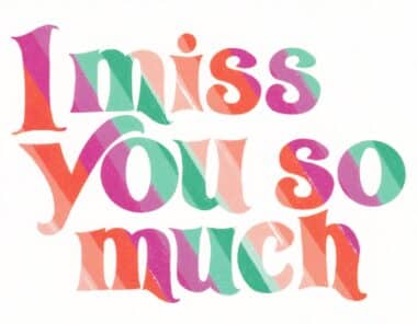 I Miss You So Much Postcard