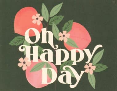 Oh Happy Day Wedding New Baby Postcard