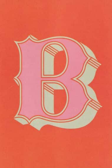 Letter B Postcard