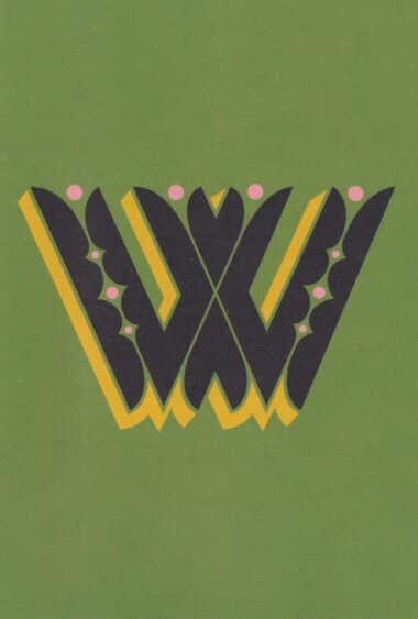 Letter W Postcard