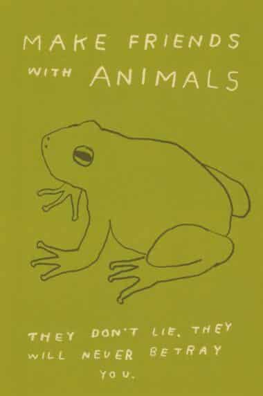 Make Friends With Animals Postcard by Hiller Goodspeed