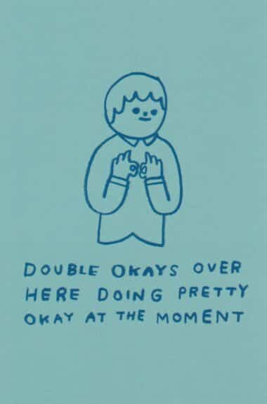 Double Okays Postcard by Hiller Goodspeed