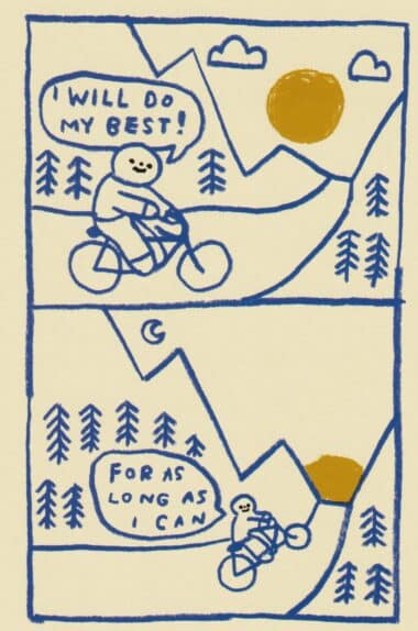 I Will Do My Best Postcard by Hiller Goodspeed