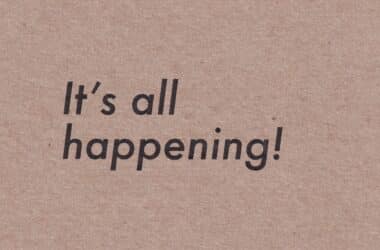 It's All Happening Constellation & Co. Letterpress Kraft Chipboard Postcard