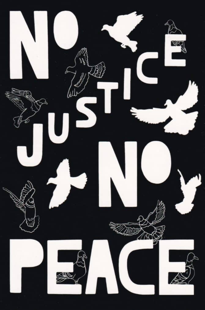 No Justice No Peace Postcard