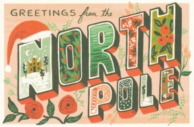 Greetings From the North Pole Postcard From Santa
