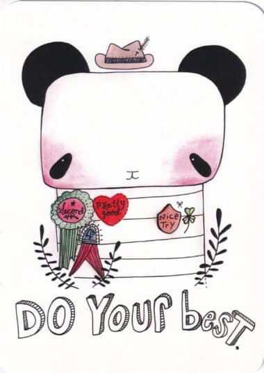 Do Your Best Postcard by Trish Grantham
