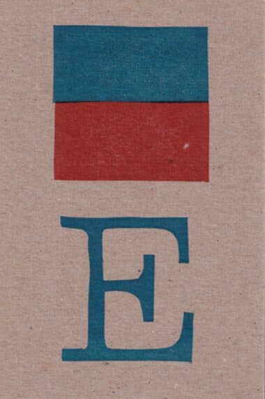 Nautical Alphabet Flags Postcard Letter E