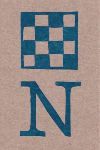 Nautical Alphabet Flags Postcard Letter N