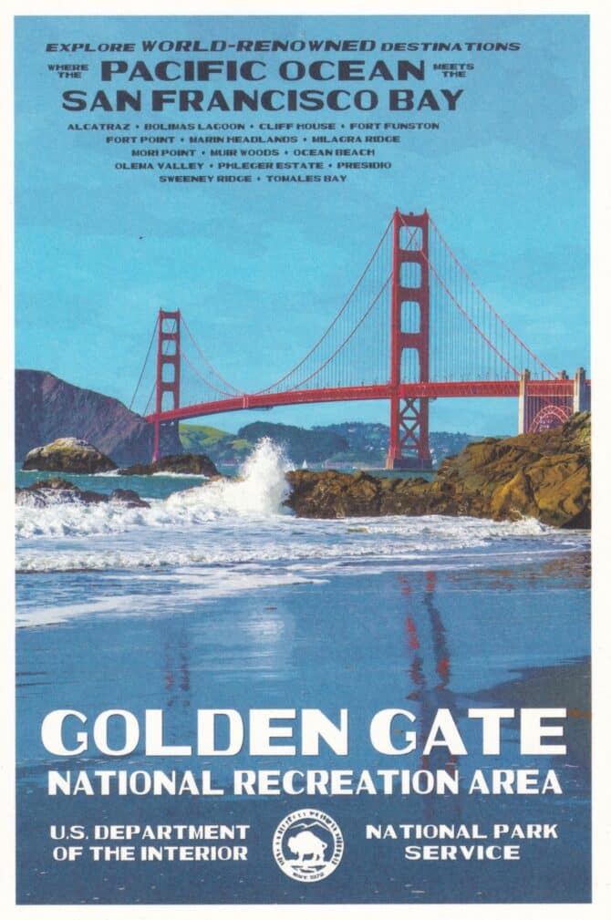 Golden Gate National Recreation Area Postcard