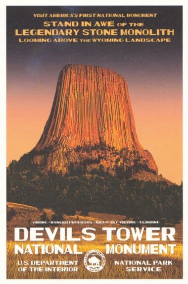 Devil's Tower National Monument Postcard