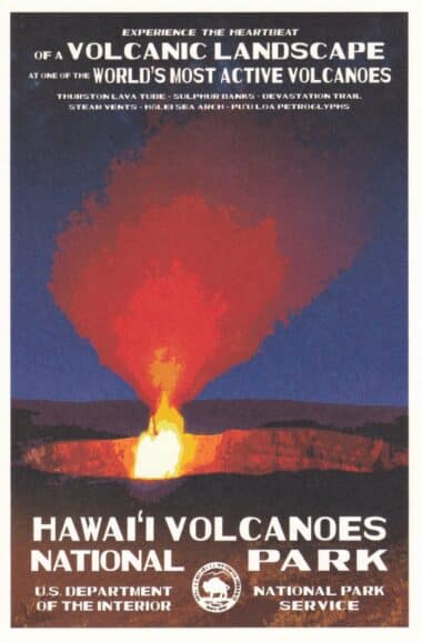 Hawaii Volcanoes National Park Postcard