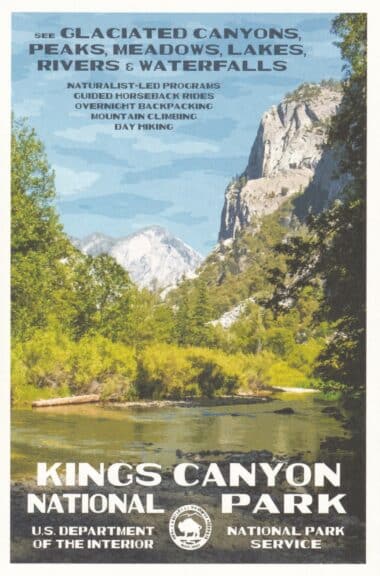 Kings Canyon National Park Postcard