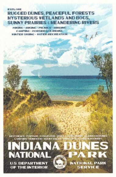 Indiana Dunes National Park Postcard