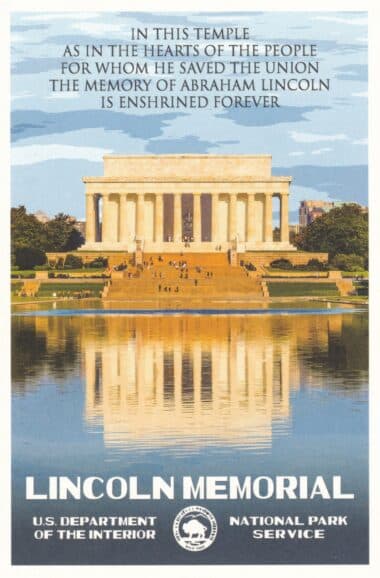 Lincoln Memorial National Park Postcard