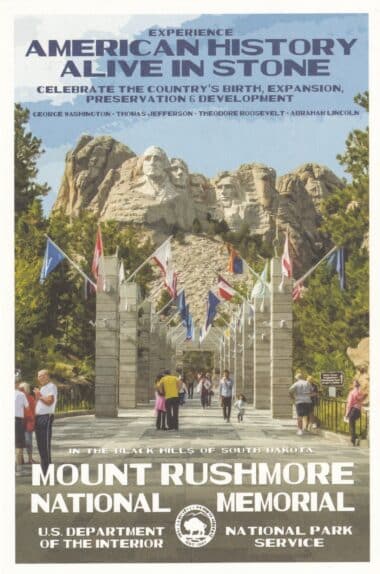 Mount Rushmore National Memorial Postcard