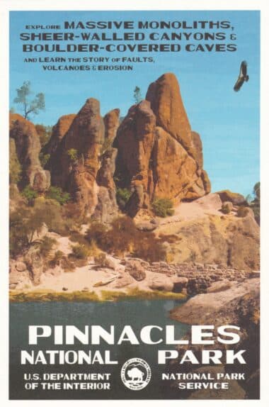 Pinnacles California National Park Postcard