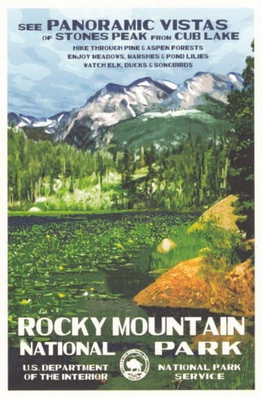 Rocky Mountain National Park Stones Peak Postcard