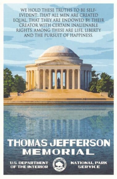 Thomas Jefferson Memorial Postcard