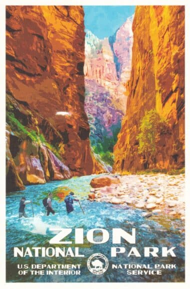 Zion National Park The Narrows Postcard