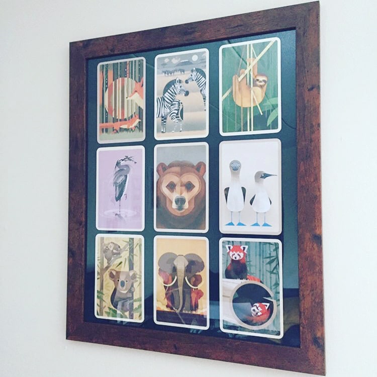 Framed Postcards for Wall Art