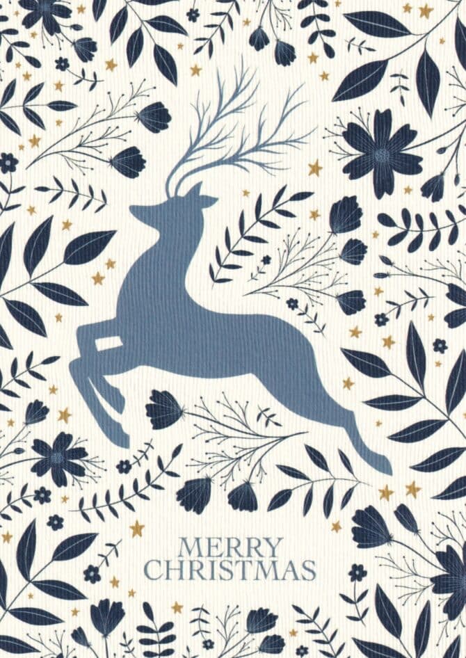 Christmas Reindeer Postcard