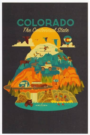 Colorado State Postcard