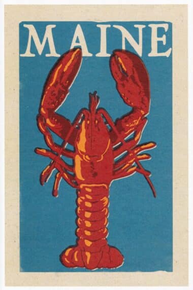 Maine ME State Postcard