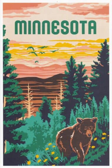 Minnesota MN State Postcard