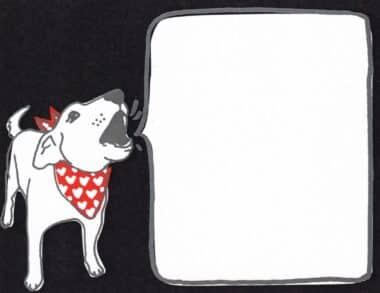 Barking Dog Fill in the Blank Message Greeting Postcard
