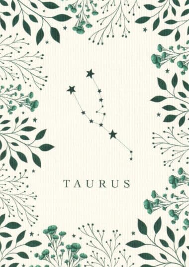Taurus Astrological Sign Constellation Postcard