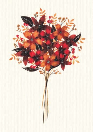 Fall Bouquet Postcard