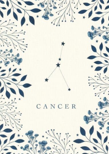 Cancer Astrological Sign Constellation Postcard