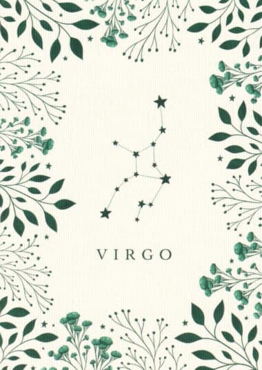 Virgo Astrological Sign Constellation Postcard